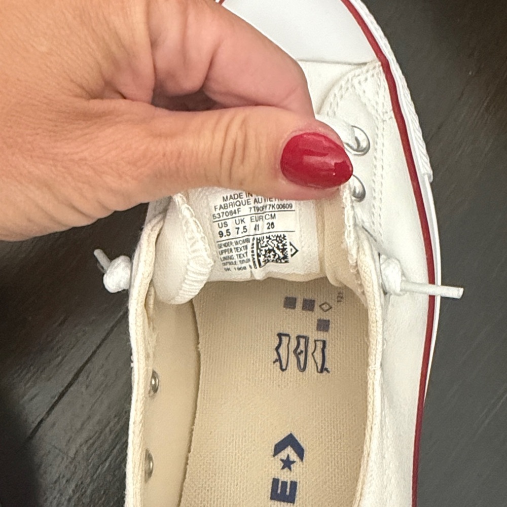 Converse White slip on Low-Top Sneakers - Picture 6 of 7